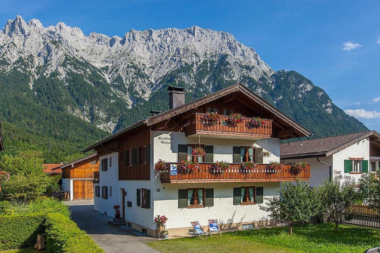 Landhaus Braun Apartment Mittenwald Bagian luar foto